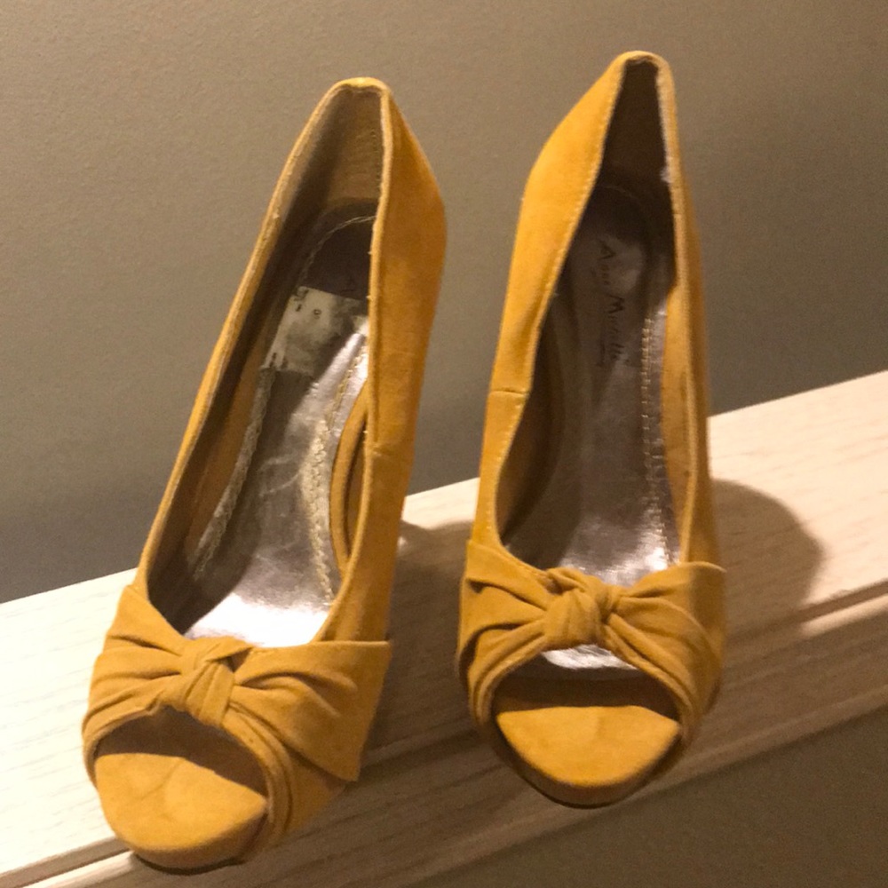 Anne Michelle open toe pumps size 7.5. Selling two